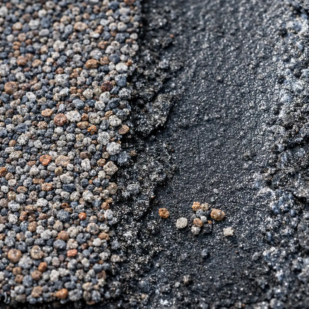 Granule Loss and Scouring Shingles from Ice Dam Roof Problems