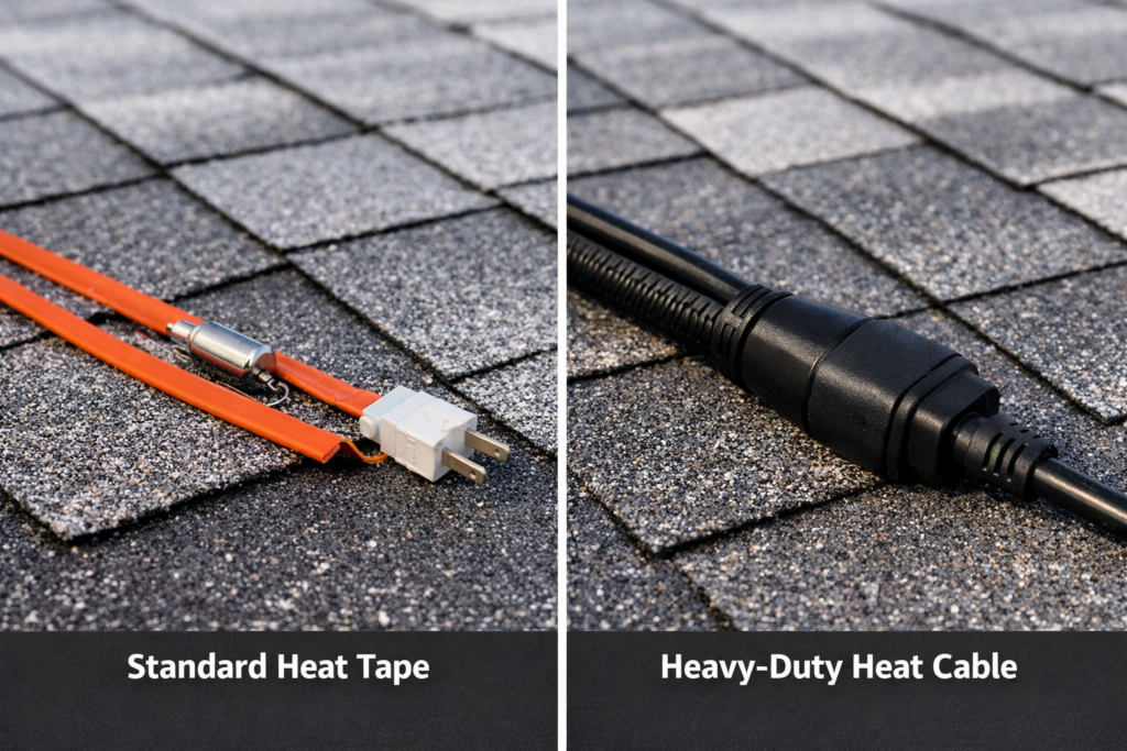 Heat Tape vs Heat Cables