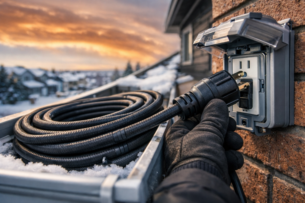 Manual Roof De-icing Systems in Calgary