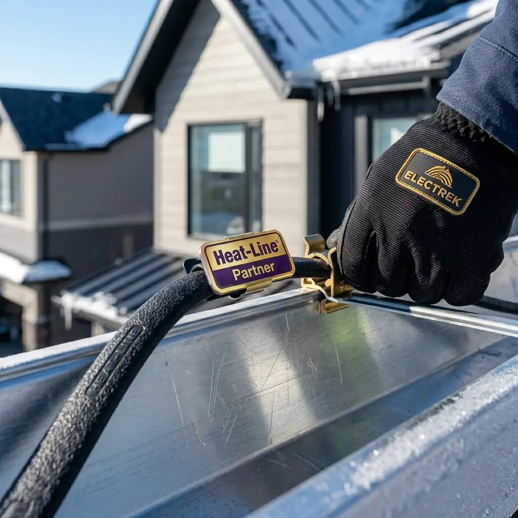Professional Electrician Certified Heat Cable Installation