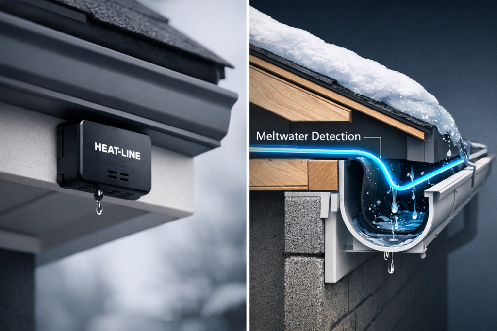 Smart Automated Heat Cable Roof Deicing Systems Detect Meltwater