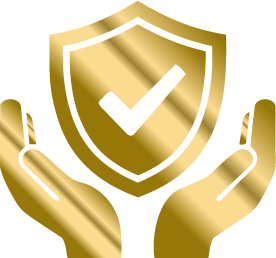 Gold symbol for Unwavering Safety