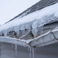 Ice Dam Gutter Failure Gutter Damage